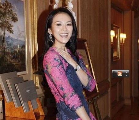 章子怡佩戴通灵珠宝高端定制STARLET(红毯)系列耳环